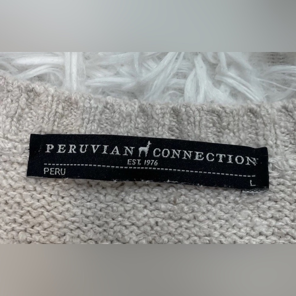 Peruvian Connection Women’s Size L Large Lightweight Boxy Knit Sweater Luxury - Picture 5 of 8